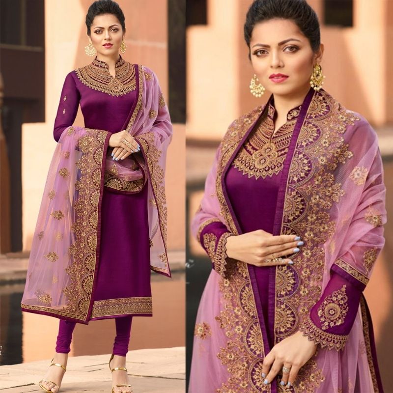 Indian Semi-Stitched Weightless Soft Georgette Salwar Kameez For Women - SK38